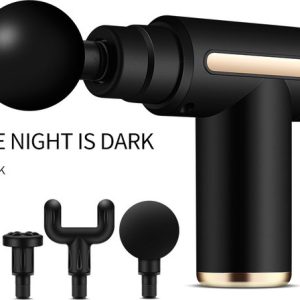 Mini massage gun - 4 koppen - 6 snelheden - diepe spierstimulatie - licht in gewicht (540 gram) - stil in gebruik - makkelijk mee te nemen
