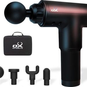 Ox Massage Gun - Sport en Relax Massage Apparaat - 4 Opzetstukken - Massage Apparaat - Massage Pistool - Professioneel - Inclusief Koffer - Zwart