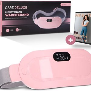 Care Deluxe Menstruatie Warmteband - Massage Apparaat - Menstruatie Pijnverlichting - 3 Warmtestanden met Trilfunctie - Roze