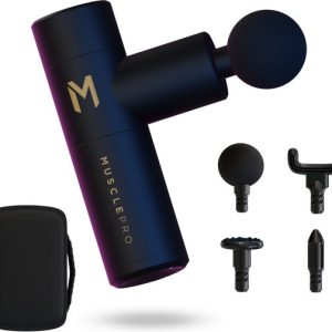 MusclePro Mini - aluminium massage gun - professioneel massage apparaat - massage pistool - spier massage - sport massage - 4 mondstukken