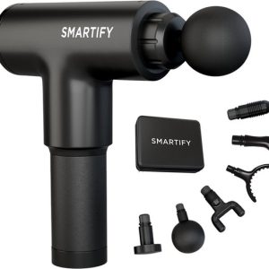 SMARTIFY® Massage Gun - Professioneel Massage Pistool - Draadloos Massage Apparaat met 6 Opzetstukken en Koffer - Krachtige Spierontspanning - Ideaal voor Sport en Relax