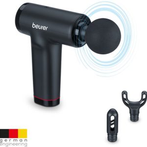 Beurer MG 89 CompactPower Professionele Massage Gun  Diepe Spiermassage  10 mm Slagdiepte  5 Snelheden  3 Opzetstukken  USB-C  Stil  Spierherstel & Ontspanning  3 Jaar Garantie