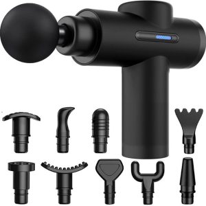 Squago Massage Gun professioneel - 32 standen - 10 opzetstukken - Compact massage Apparaat - Massage Pistool - Massagegun