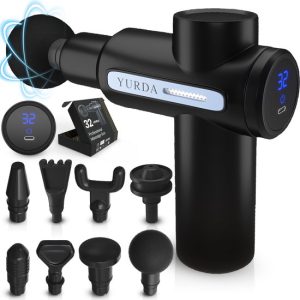 Yurda Massage gun - Sport en relax massage - 32 standen - 8 opzetstukken - Professioneel mini massage gun
