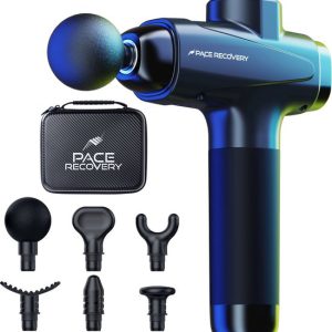 Pace Recovery Massage Gun Pulse 1 - Deep Tissue 10 mm - Voor Spierherstel & Blessures - Hoge Amplitude van 3200 RPM - 30 Standen - < 45 decibel Geluid- Krachtige & Innovatieve Motor