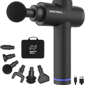 Northwall Massage Gun Professioneel Prime - Massage Pistool Inclusief Koffer en 6 Opzetstukken - Krachtig en Draadloos Sport en Relax Massage Apparaat - Massageapparaten