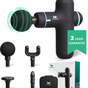 Massagerr® Mini Massage Gun PRO - Relax en Ontspanning Massage Apparaat  Massagegun Zwart  Massageapparaten  Ontspannen - Professioneel Massageapparaat - Massage Pistool